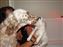 Mom Renee cleaning a pup